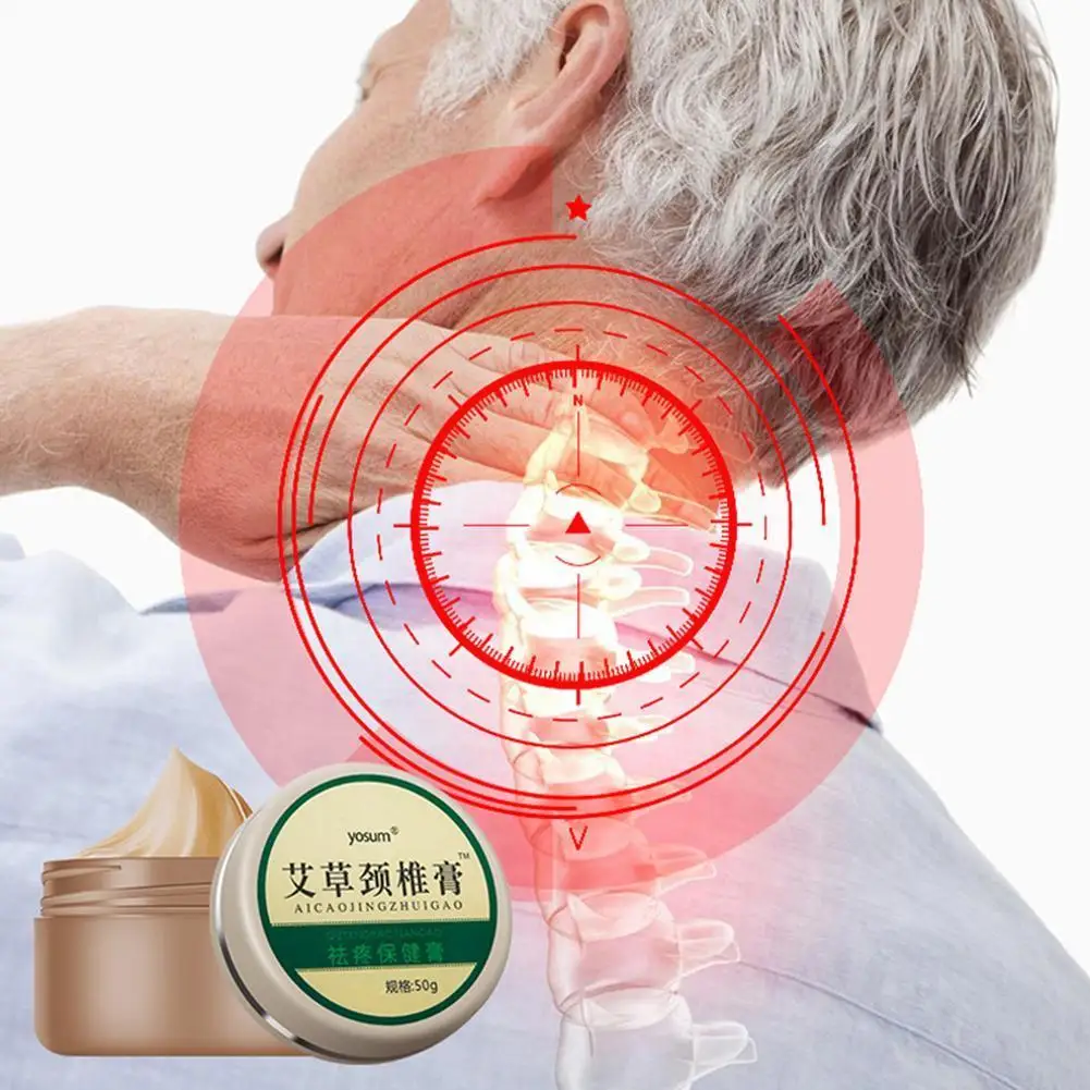 Chinese Health Wormwood Herbal Medical Pain Cream, Knee Care, Relief Pai Patch, Massager Cream, Relieving Joint Knee Care 50g