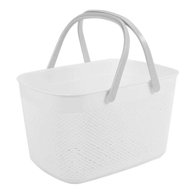 

Plastic Hand Basket Bathroom Storage Baskets With Handle Household Storage Tools Large Capacity