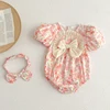 Summer Kids Baby Girls Short Sleeve Sisters Printing Dress Infant Rompers Baby Girls Sweet Princess Children Clothes Dress 3