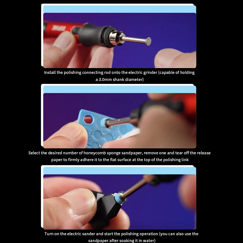 Portable Electric Sander Grinding Pen File Drill Polishing Sanding Machine Sponge Sandpaper Disc Tool Sharpening Pen DSPIAE
