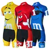 2024 Cartoon Cycling Clothing Men Short Sleeve MTB Ropa Ciclismo Breathable Summer Sportswear Outdoor Bicycle Clothes Bib Shorts 2
