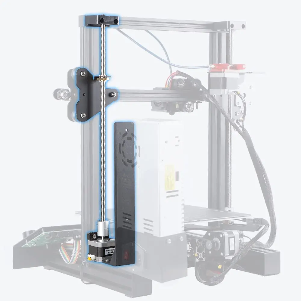 Creality Ender3 v2 Duplo Eixo z Kit Parafuso de Ligação Dupla Haste de Parafuso com Motor Deslizante para Ender 3ender-3 Pro Ender-3 v2 Impressora 3d - Imagem 4