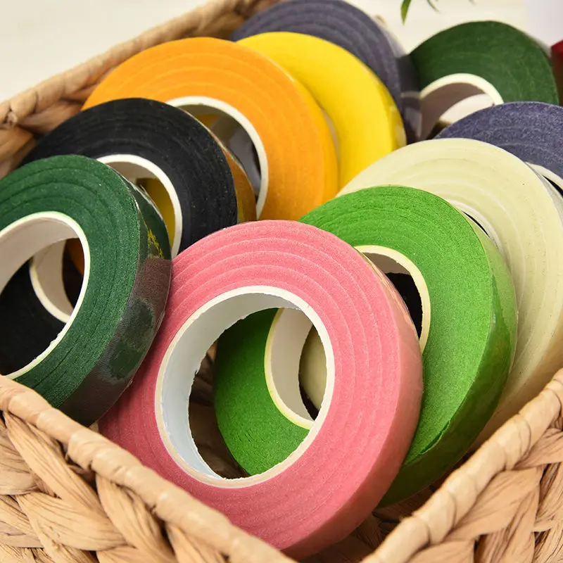 Floral Green Tapes 12mm*30m/ROLL Tape Corsages Buttonhole Artificial Flower Stamen Wrap Florist