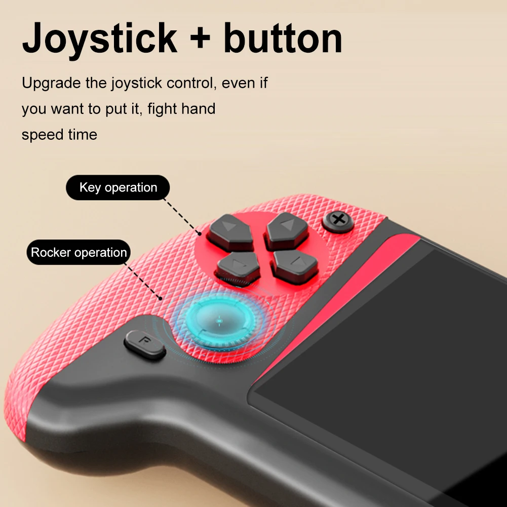 Console di gioco portatile retrò con schermo LCD da 3,5 pollici, console di gioco con 500 giochi integrati, console di gioco nostalgica da 1200 mAh per bambini e adulti - Image 5
