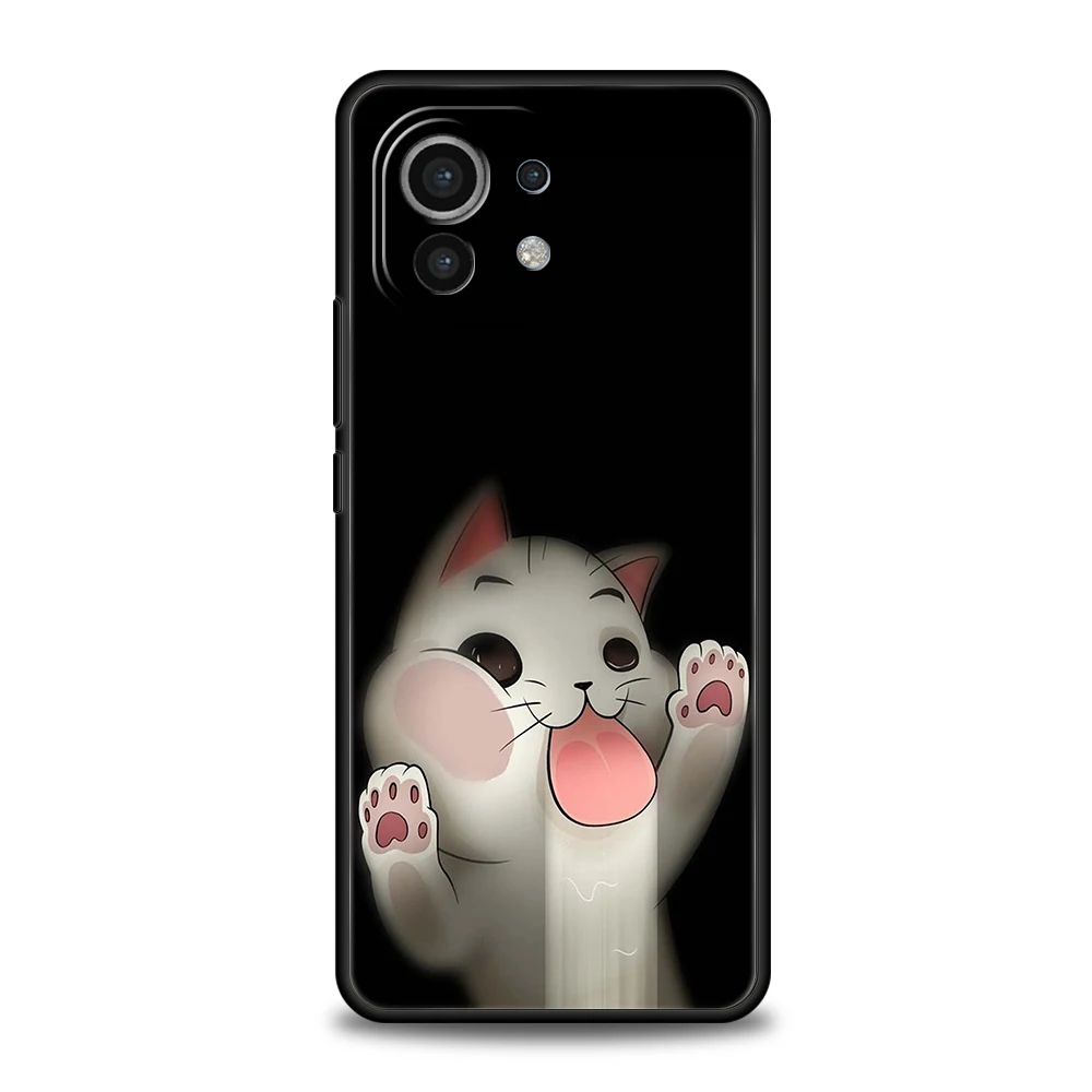 Cartoon Cat Silicone Phone Case Cover
