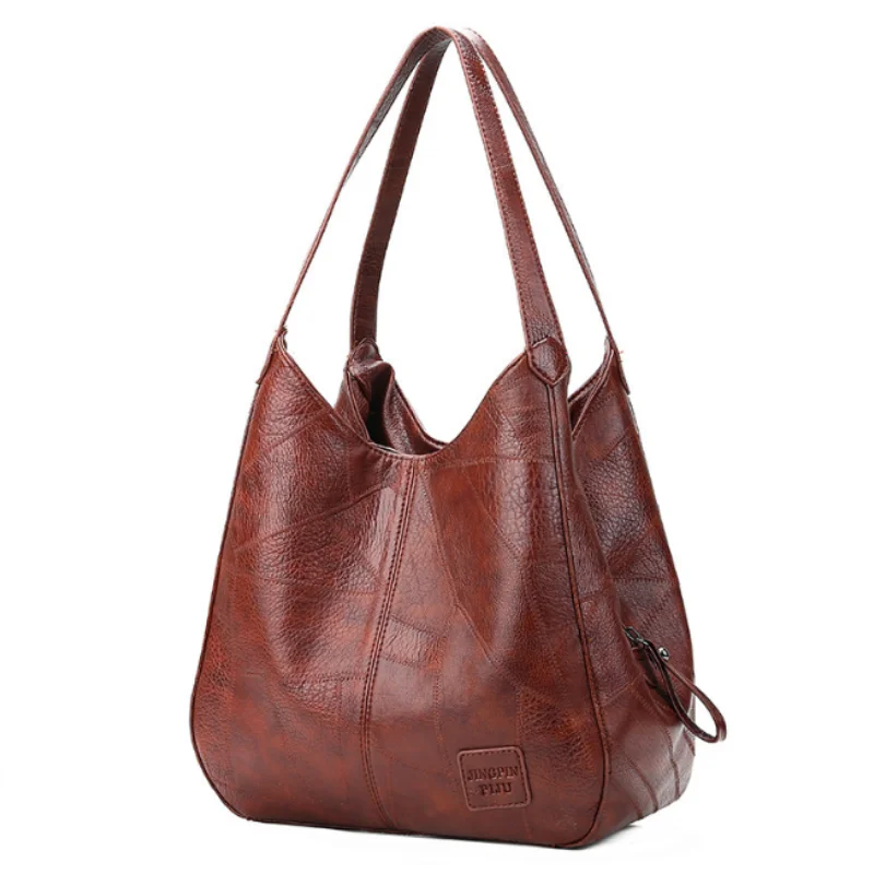 Women's Handbag Women's Shoulder Bag Fashion Purse Vintage Leather Bag Large Capacity Handbag Inclined Shoulder Bag Mom's Bag