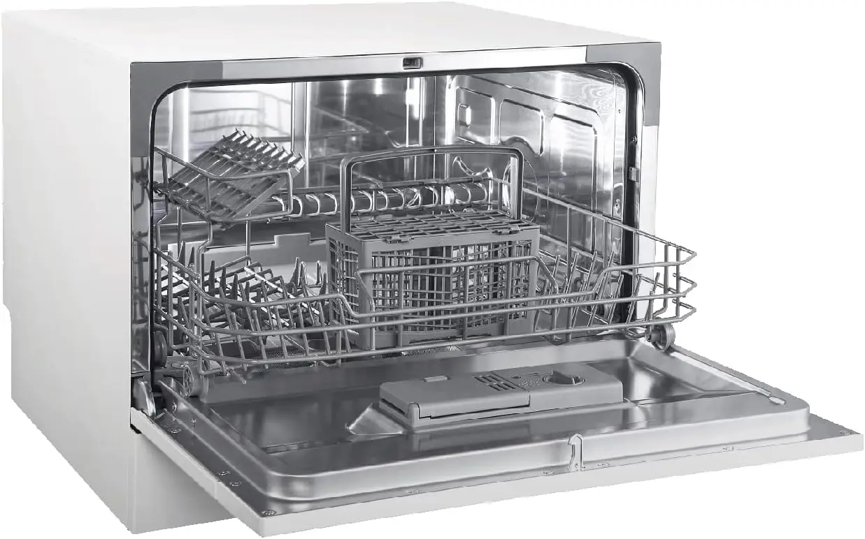 Countertop Dishwasher with 6 Place settings, 6 Washing Programs, Stainless Steel Tub, UL/Energy Star- Stainless Steel 5
