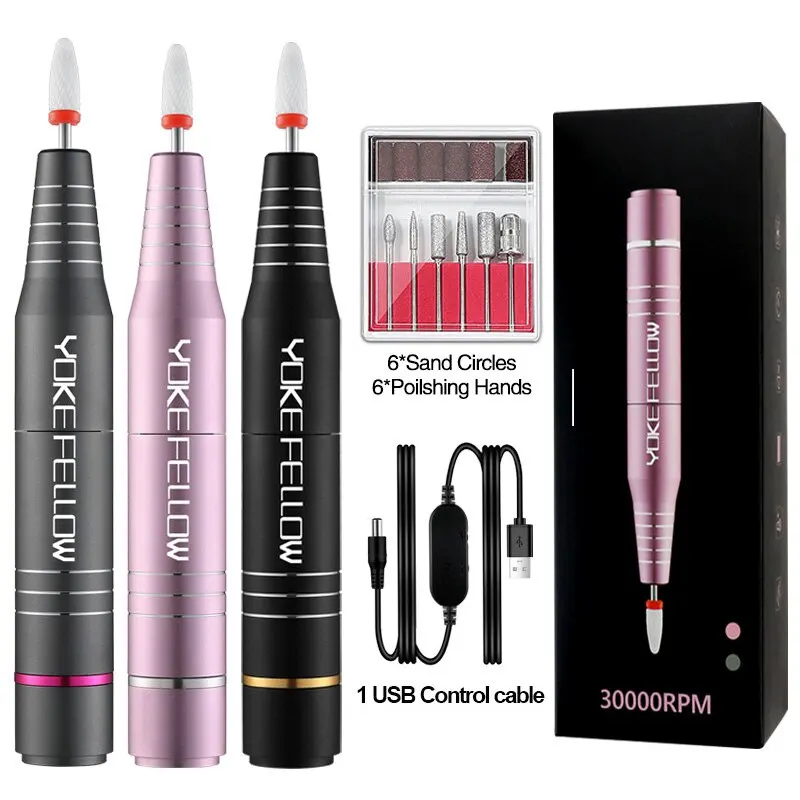 YOKEFELLOWElectricNailDrill30000RPMProfessionalElectricNailFile