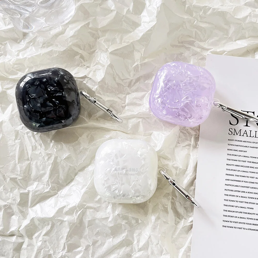 Custodia Protettiva Glitter Dream Viola Per Samsung Galaxy Buds Pro/Live Soft Flower Auricolare Cover Per Galaxy Buds 2 Buds 2 Pro
