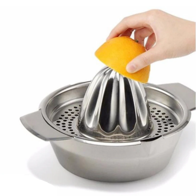 Portable Lemon Orange Manual Fruit Juicer 304 Stainless Steel