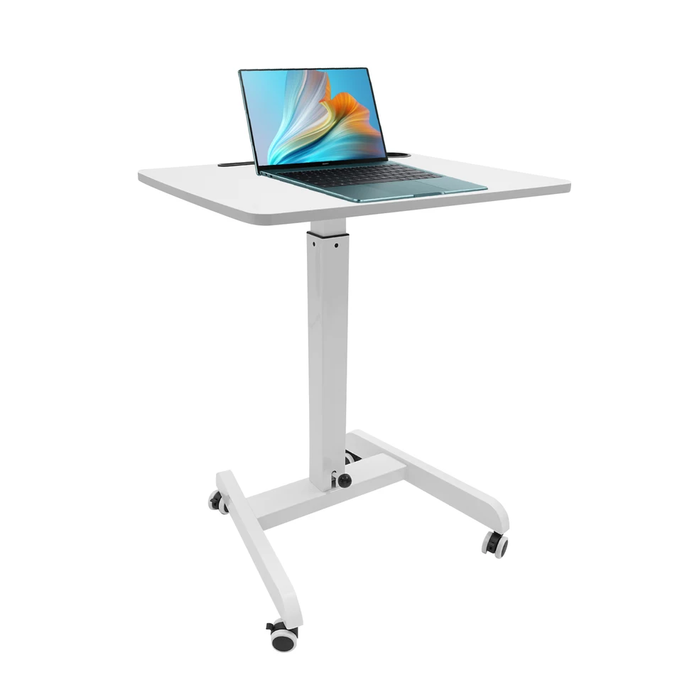 Adjustable Mobile Standing Desk with Wheels