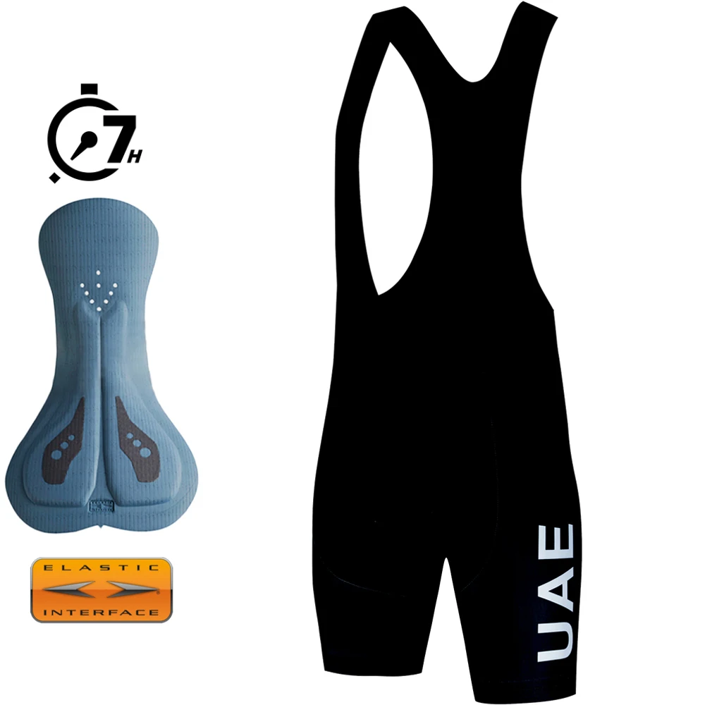 Cycling Bib Shorts UAE Men Outdoor Bike Elastic Interface Padded Riding Bib Tights MTB Bicycle Cycling Shorts Summer Quick Dry cycling bib shorts cycling shorts