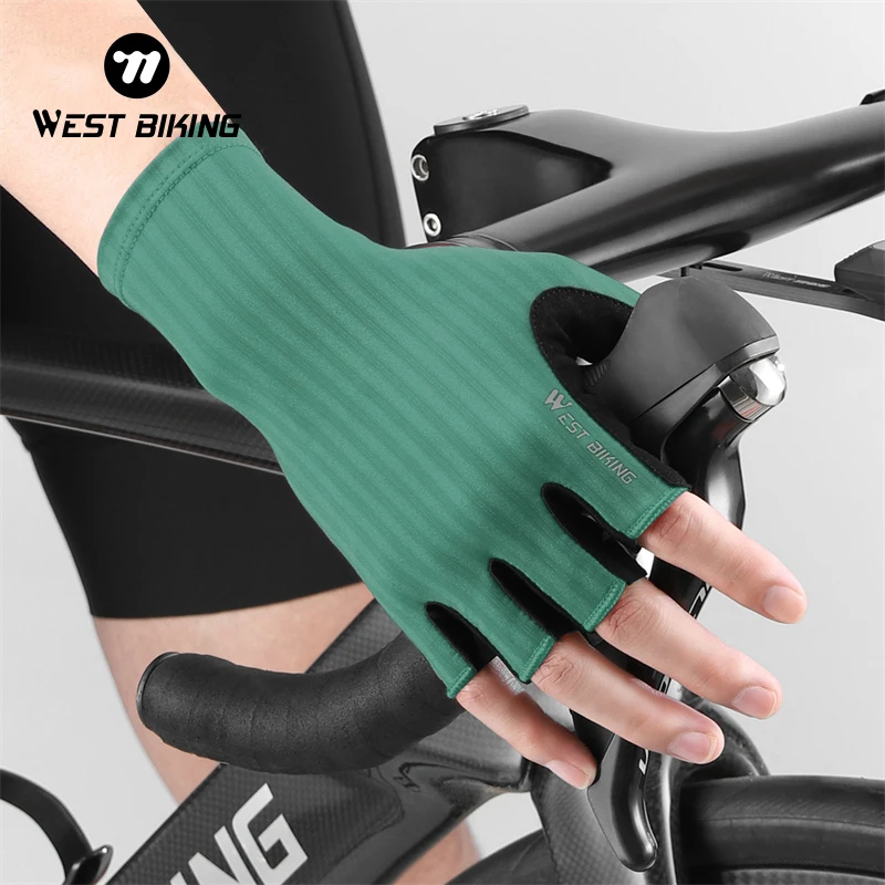 WEST BIKING Summer Cycling Gloves Half Finger Breathable