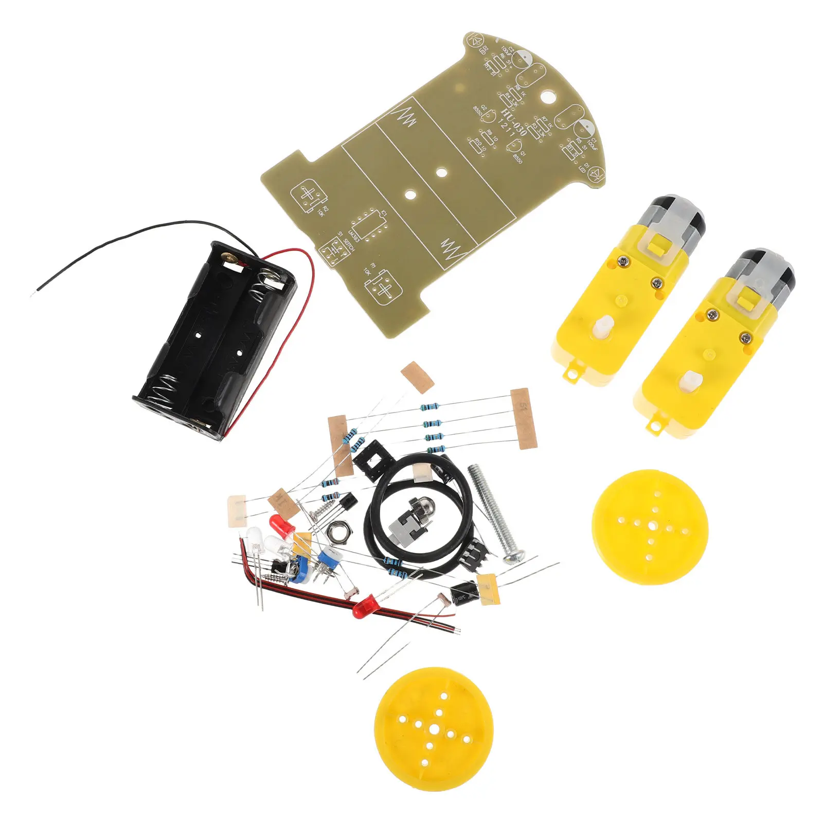 1세트 라인 추적 로봇 자동차 키트, 고급 지능형 추적 자동차 납땜 프로젝트, DIY STEM 교육 전자 학습