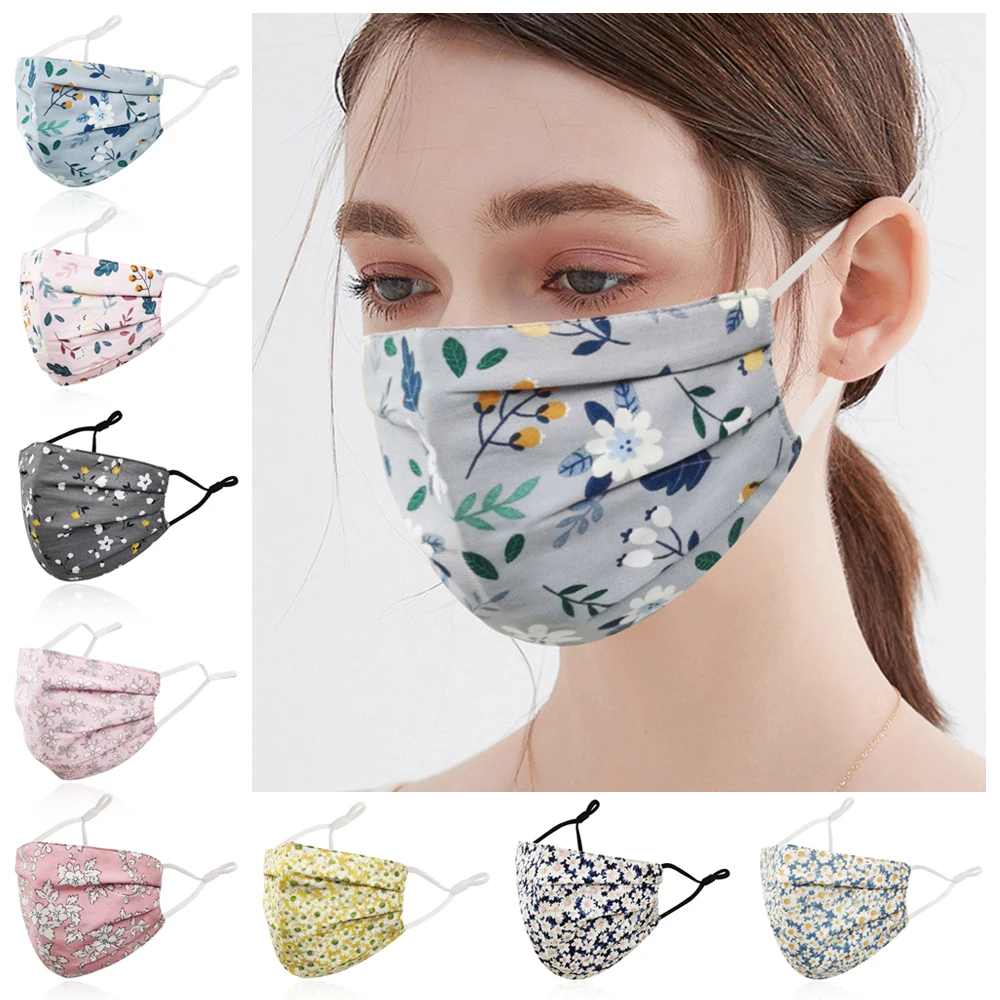 Masque Réutilisable en Tissu 3 Couches - Lot de 1, Lavable, Couleurs