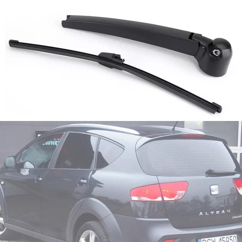 Wiper 13" Rear Wiper Blade & Arm Set Kit For Seat Altea XL Altea 4 Freetrack 2004-2015 2005 Windshield Windscreen Rear Window 3