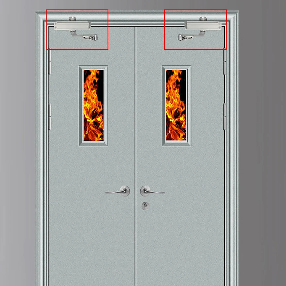 1pcs Thickened Aluminium Alloy Automatic Door Closer 45-85 kg Door Closing Equipment Adjustable Hardware