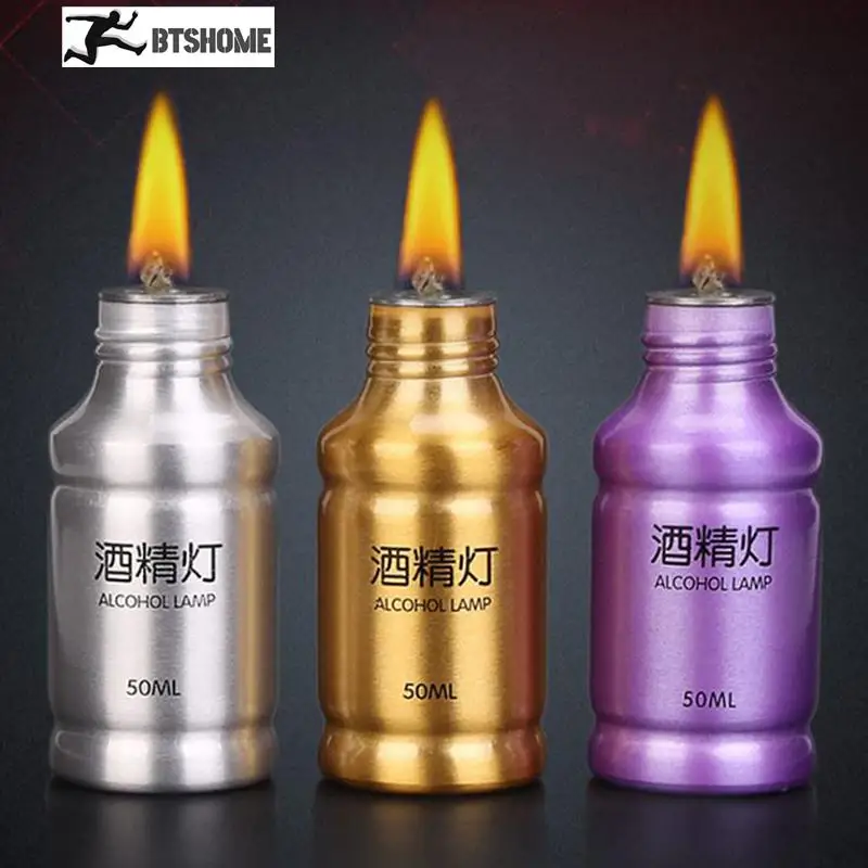 Portable Metal Mini Alcohol Lamp Lab Equipment Heating Liquid Stoves For Outdoor survival Camping Hiking Travel without alcohol