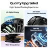 TOPK Clip on Fan 5000mAh Rechargeable Small Portable Clip Table Fan with LED Display 720° Rotation Ultra-Quiet Desk Fans 3