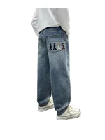 Jeans de couleur Pure pour enfants adolescents, vêtements pour bébés garçons, bas classiques, vêtements en Denim, pantalons longs, pantalons décontractés pour garçons de 4 à 12 ans 4