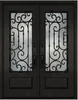 Factory Wholesale Iron Doors Double Entrance Iron Front Entry Door Security Door 5