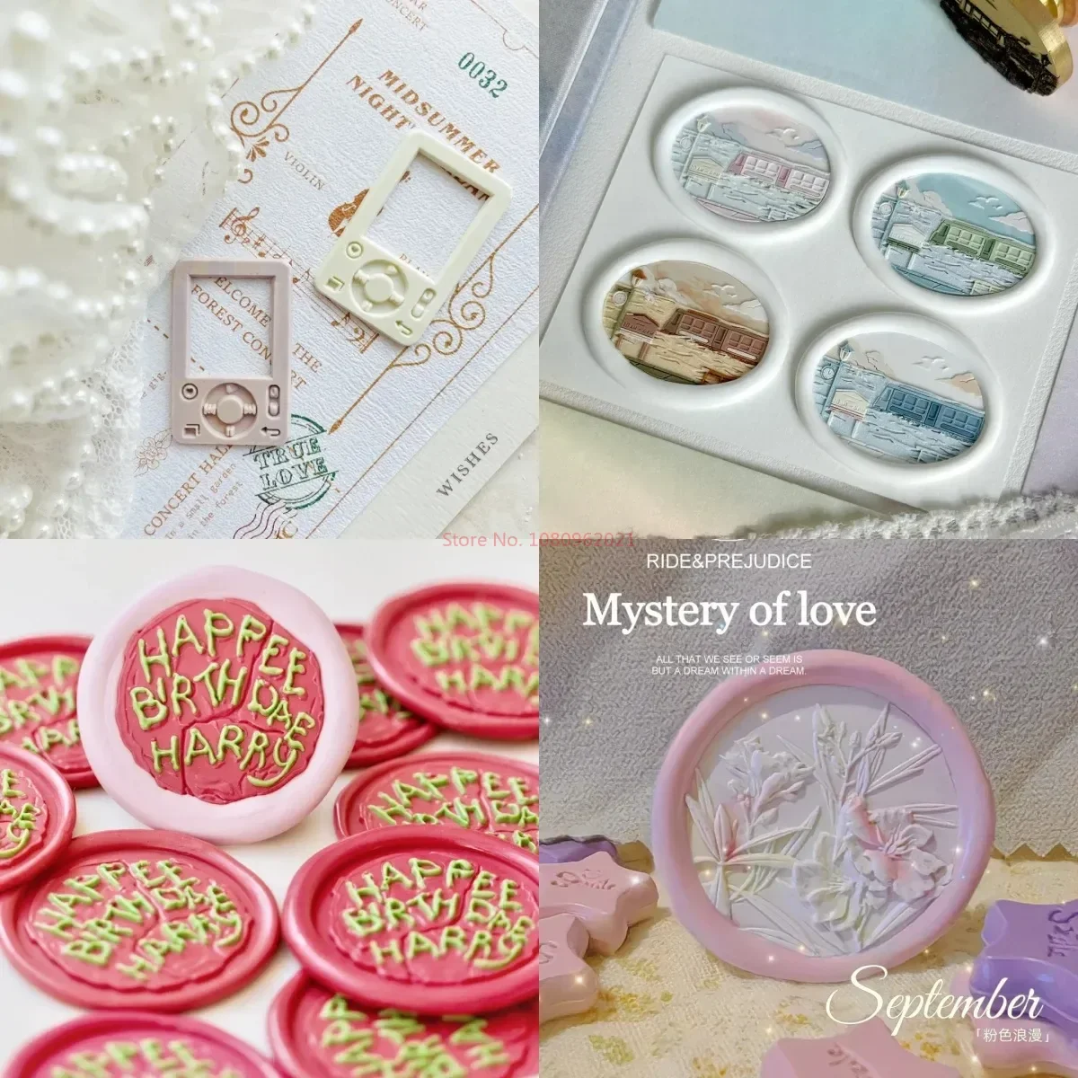 Personali Fire Seal Seal Stamp Copper Head 3D Relief Children's Stamp Handmade DIY Toy Envelope Invitation Wax