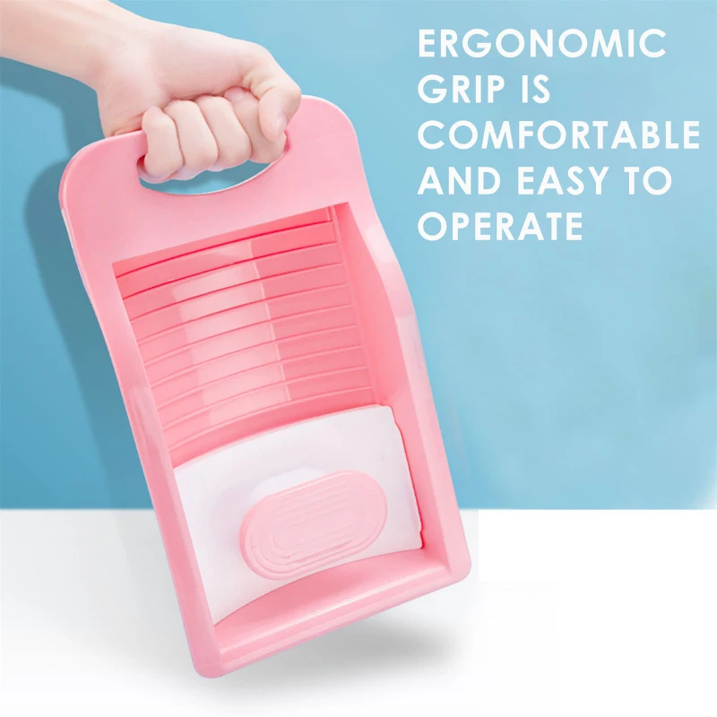 Safe Plastic Laundry Tub for Washing Socks, Panties, Washboard, Household Non-Slip Mini Washboard, Quick Washing Machine