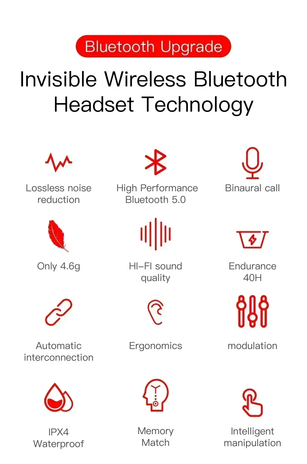 Wireless Bluetooth Earphones With Noise Cancelling And Microphone_voghion.com