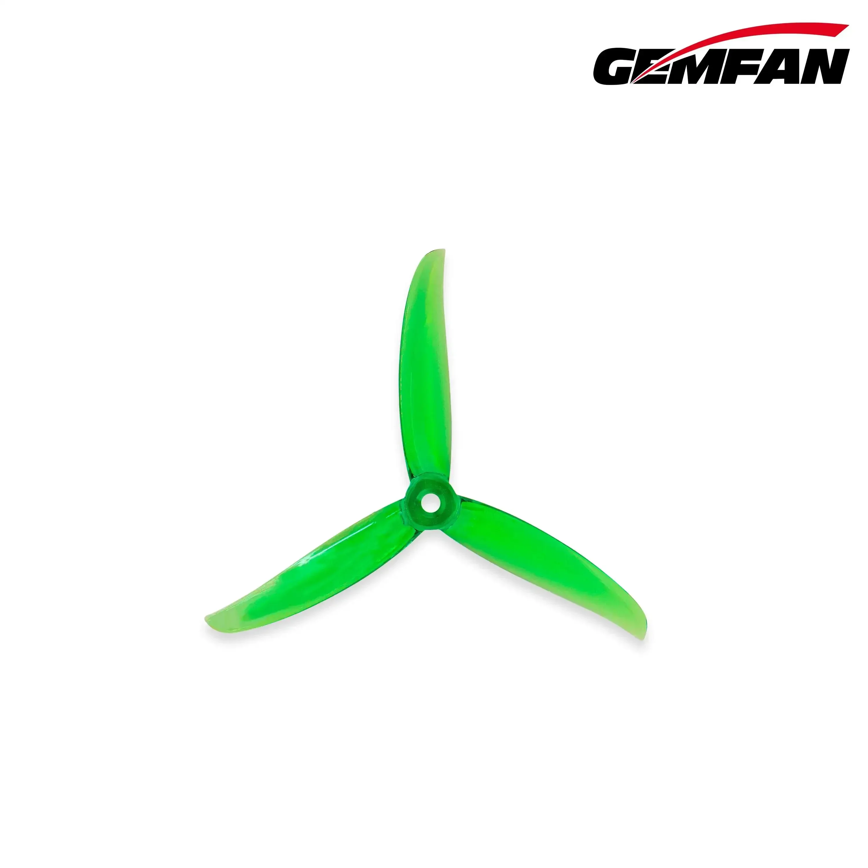 Détail des hélices Gemfan 5136-3 Vanover Style, pales en polycarbonate avec finition mate.