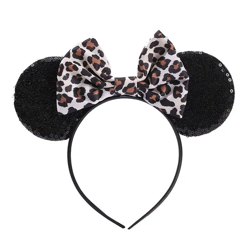 Mouse Headband Cartoon Ears Sequin Bows Hairband Party Cosplay Hair Accessories Children Adults Toys Gift - Image 13