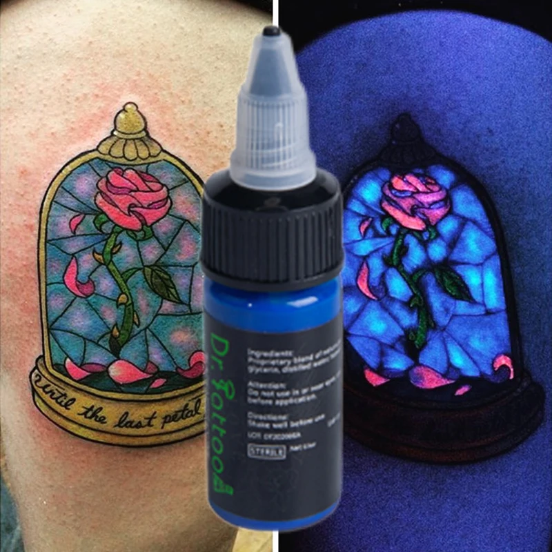 Encres de tatouage violet clair, maquillage Permanent professionnel,  Microblading du corps, coloration facile, Pigment Fluorescent, DIYglow, Uv