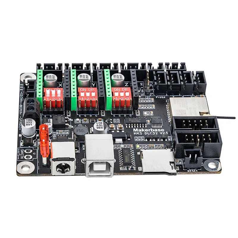 Makerbase 레이저 타각기 마더보드, MKS DLC32 V2.1, 32 비트 제어 보드, 와이파이 TS24, TS35-R 지지대, 20W, 40W 레이저 모듈
