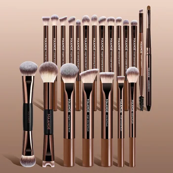 MAANGE Set di 21 Pennelli per il Trucco, Include Pennello per Ombretto, Pennello per Fondotinta, Pennello per BB Cream, Pennello per Correttore, Pennelli Misti per il Makeup