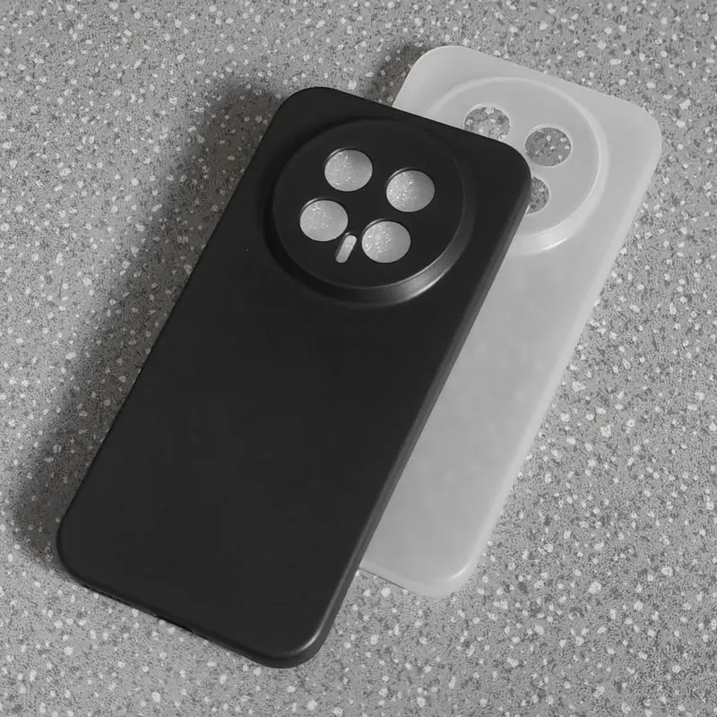 Matte Frosted Black Silicone Phone Case - Set of 2