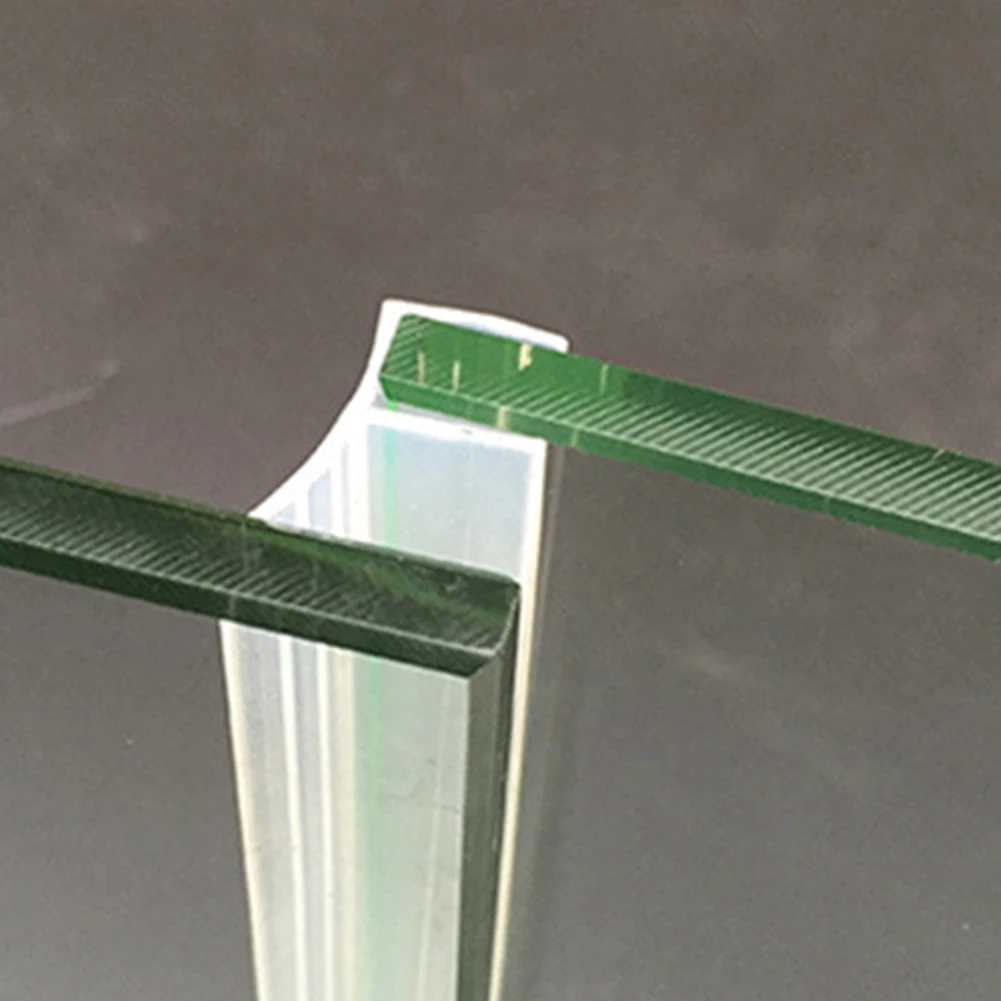 Silicone Seal Strip 2M 6/8/10/12mm Seal Strip Screen Door Bathroom Shower Water Silicone F/U Shape Door Draft Blocker Acoustic Insulation Strip