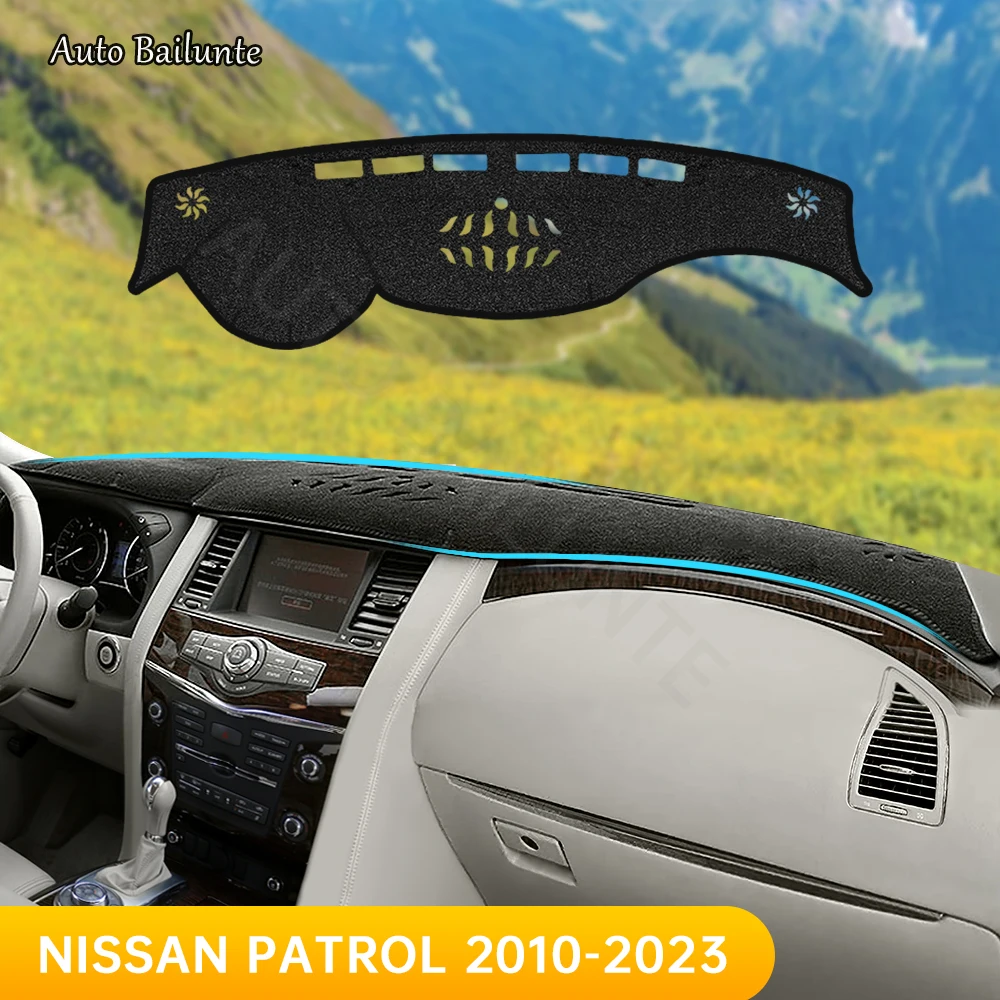 For Nissan Patrol Y62 Armada 2010 2021 2022 2023 Car Dashboard Cover Mat Sun Shade Pad