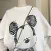 Disney Cartoon Mickey Print Long Sleeved Sweatshirt For Women Autumn And Winter New Trendy Loose Casual Versatile Round Neck Top 5