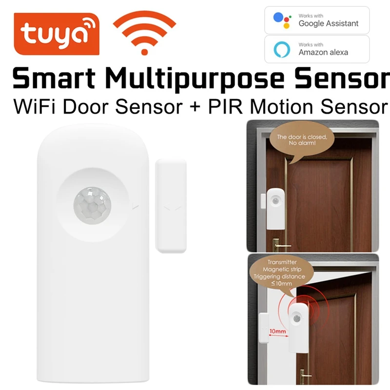 

Wifi Door Sensor Smart Window Door Sensor Alarm For Home Security Wireless Magnetic Door Open Detector