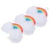3 Pcs Rainbow Bath Sponge Set Kids Exfoliating Shower Body Scrubber PU Sponge Gentle Skin Care Bathtub Cleaning Reusable 2