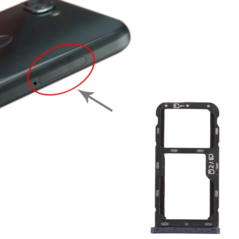 

SIM Card Tray + SIM Card Tray / Micro SD Card Tray For ZTE Blade V9 Vita
