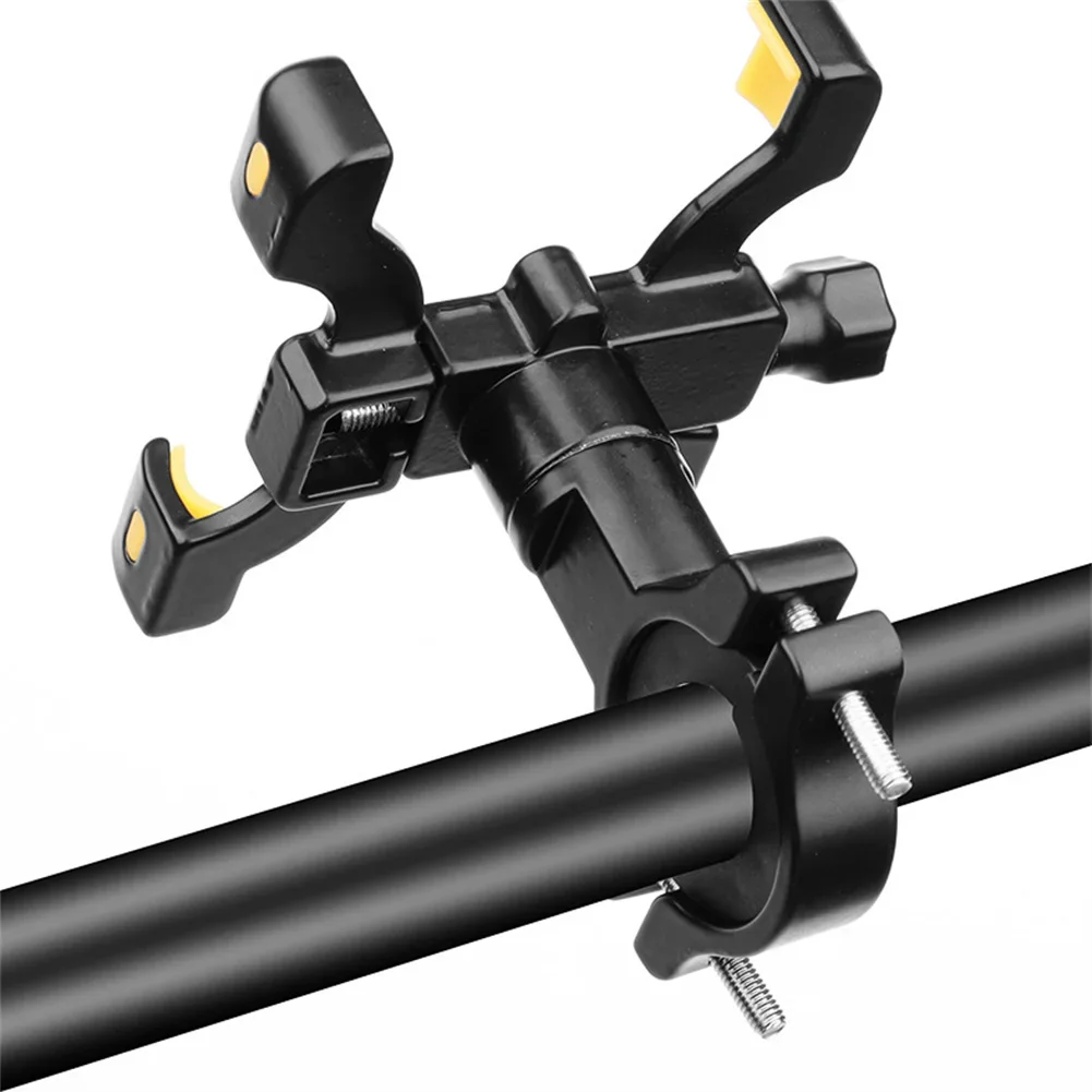 Fahrrad-Handyhalterung aus Aluminiumlegierung, Lenker, vier Krallenhalterung, 360° ° Drehbar, verstellbar, für iPhone Samsung Universal – Detail 10