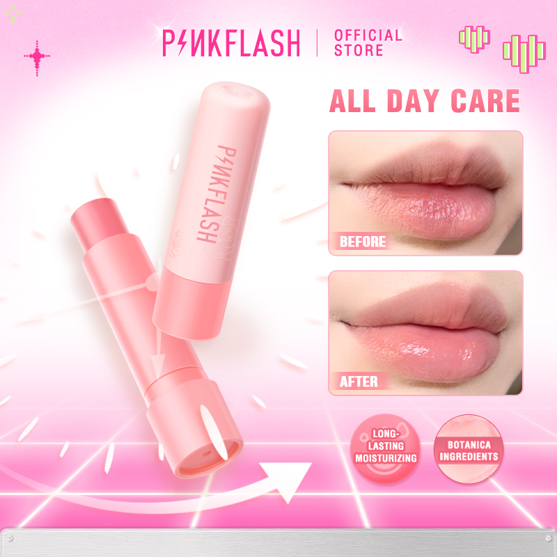 PINKFLASH Lightweight Moisturizing Lip Balm Long Lasting Nourishing Lip Plumpers Hydration Lipstick Makeup Lips Care Cosmetics