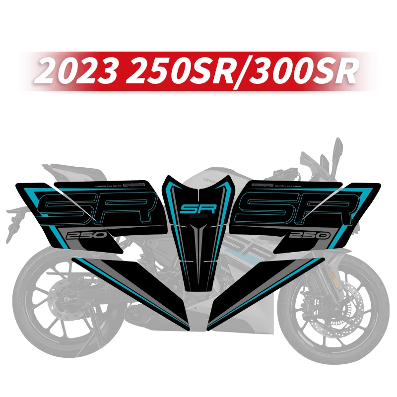 

Защитные наклейки для топливного бака мотоцикла CFMOTO 250SR/300SR 2023, декоративные накладки, наклейки для велосипеда, устойчивые к истиранию наклейки