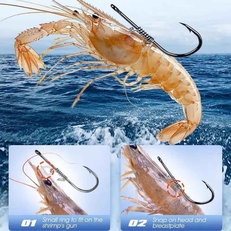 Anzóis Luminosos OIEKUN - 10 Unidades Para Pesca Noturna, Aço Carbono Resistente