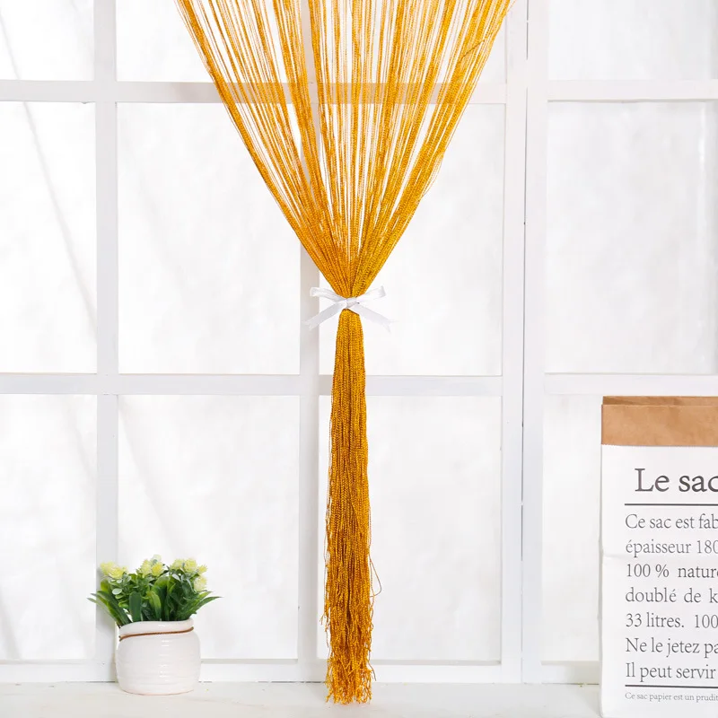 Thread Curtain Divider - 100CM x 200CM String Tassel Panel for Living Room Door Window