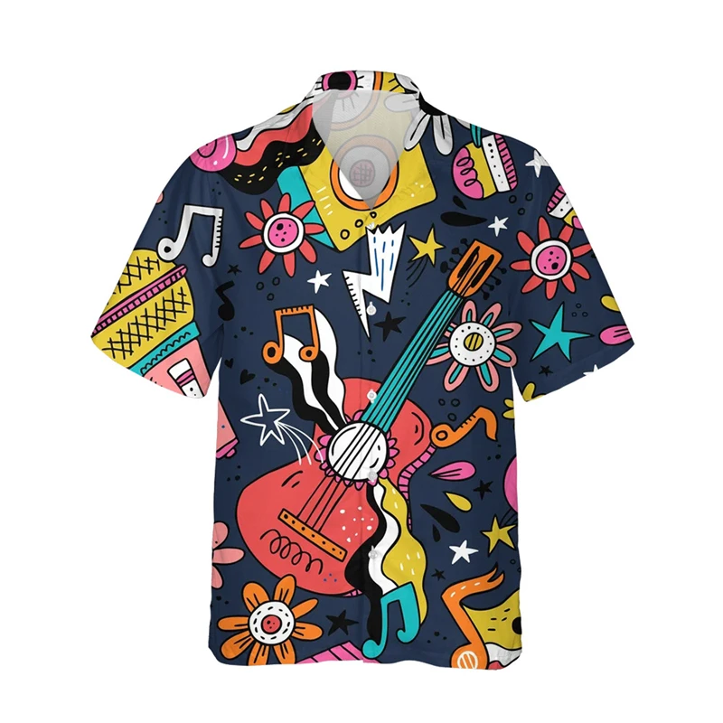 thumbnail image 1 of Camisas hawaianas vintage transpirables de verano para hombre, camisetas con estampado 3D, modernas y geniales para fiestas en la playa, camisas de verano de manga corta para hombre, 1 of 5