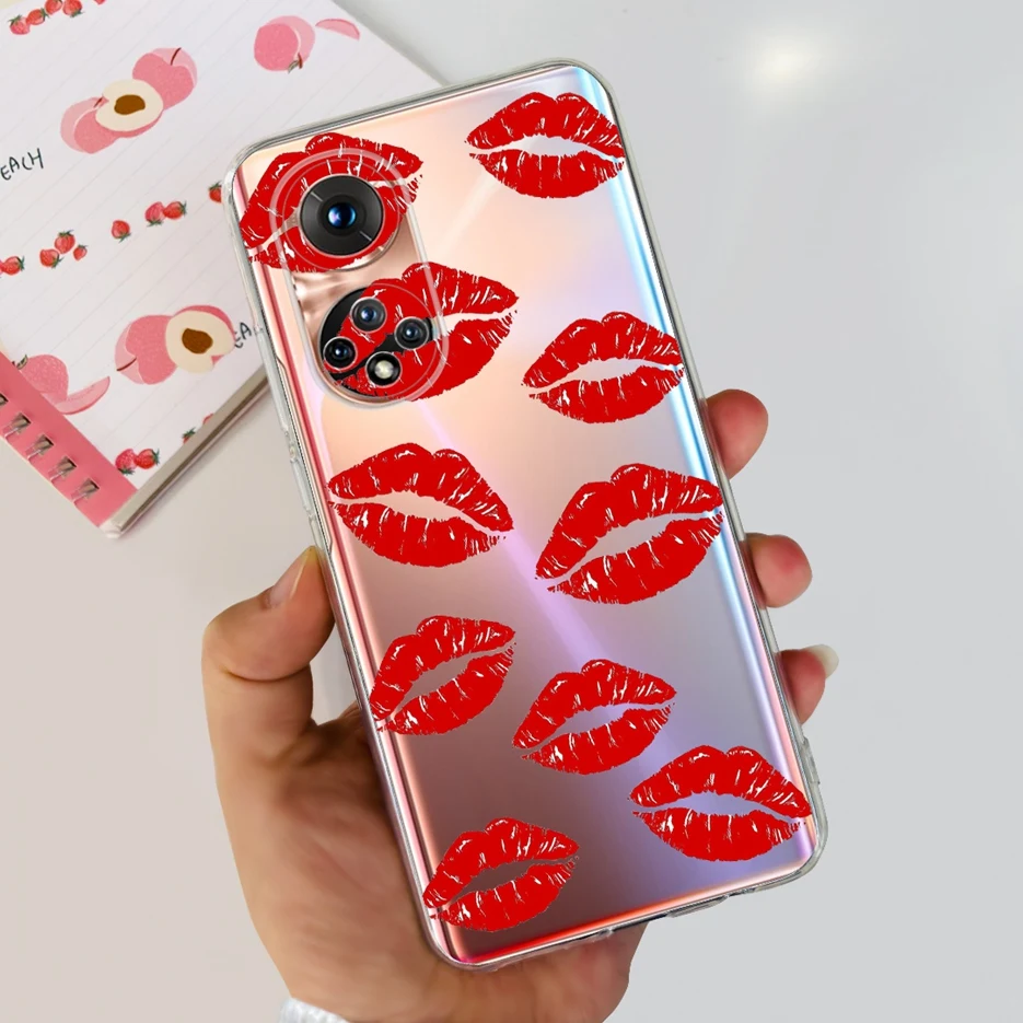 Elegant Painted Soft Silicone Phone Case - Stylish Protective Cover for Huawei Honor 50 Series