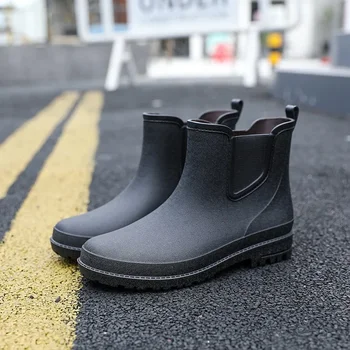2023 Zapatos Para Hombres 낚시 레인 부츠, 야외 비 방수 고무 신발 용수철, 편안한 웨이딩 워터 부츠