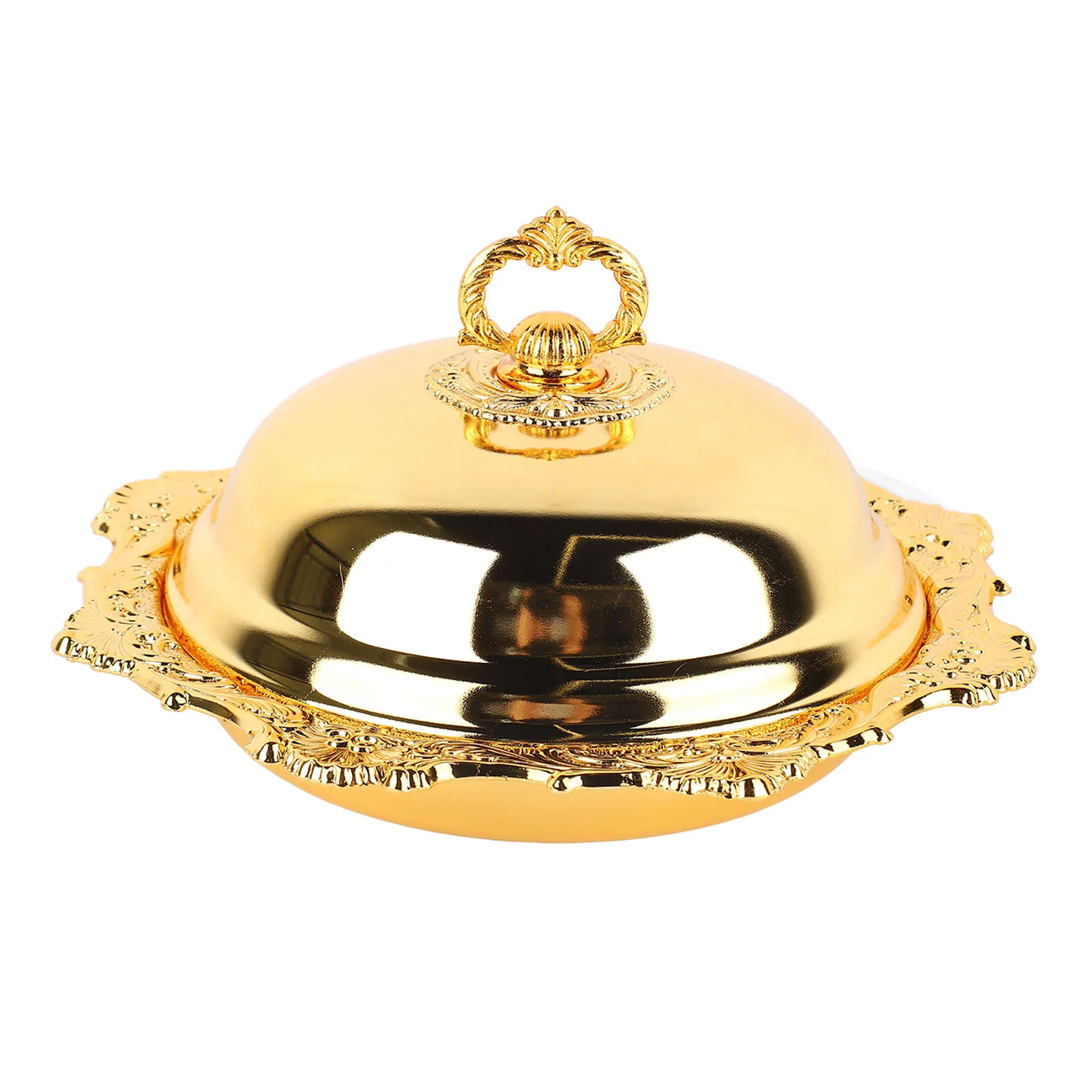 Butter Dish Round Vintage Decorative Butter Serving Plate With Lid For Refrigerator Countertop Wedding Party