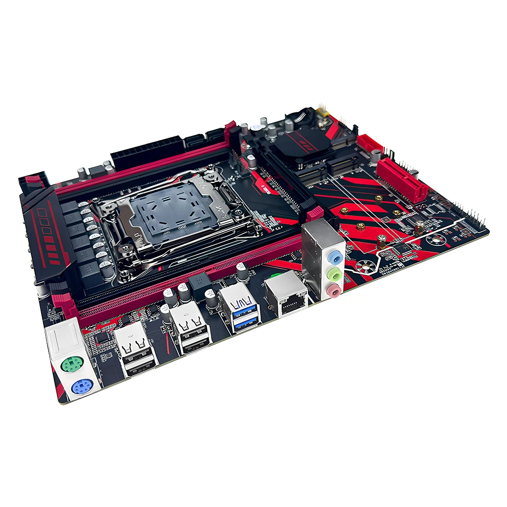 Комплект материнской платы SOYO X99 RED с процессором LGA2011-3 Xeon E5 2680 V4 DDR4 16 ГБ (2*8 ГБ) 2133 МГц ОЗУ NVME M.2 SATA 4